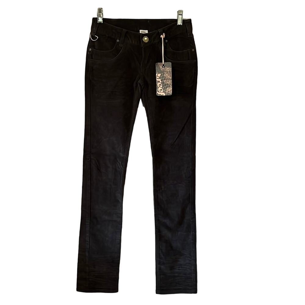 Reef Dark Gray Corduroy Skinny Jeans NWT Juniors Size 25/1 Low Rise Preppy